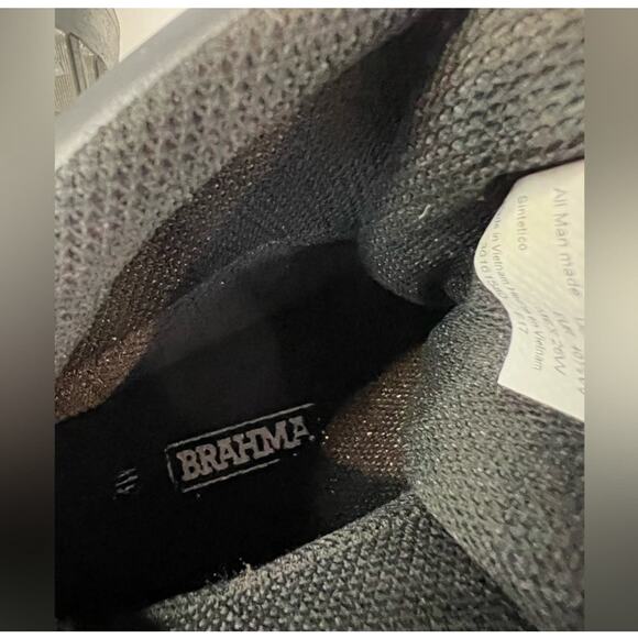 NEW Brahma Men’s Vegan Black Slip/Oil Resistant Lace Up Work Ankle Boots 8W - Picture 9 of 10